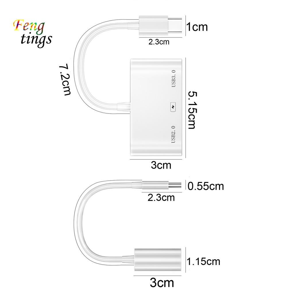 Bộ Chia Cổng USB Type-C Mini An Toàn Hiệu Quả Cho Máy Tính