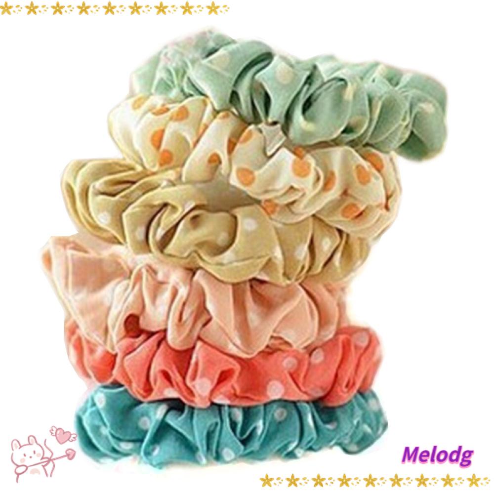 Bộ 10 Dây Cột Tóc Scrunchies Co Giãn Thời Trang Cho Nữ