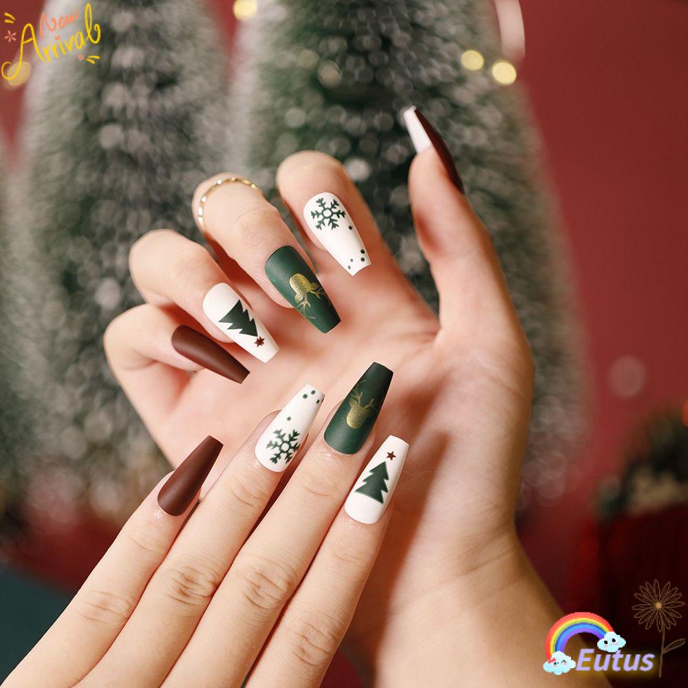 Set 24 Móng Tay Giả Có Thể Tháo Rời Tiện Dụng Chất Lượng Cao