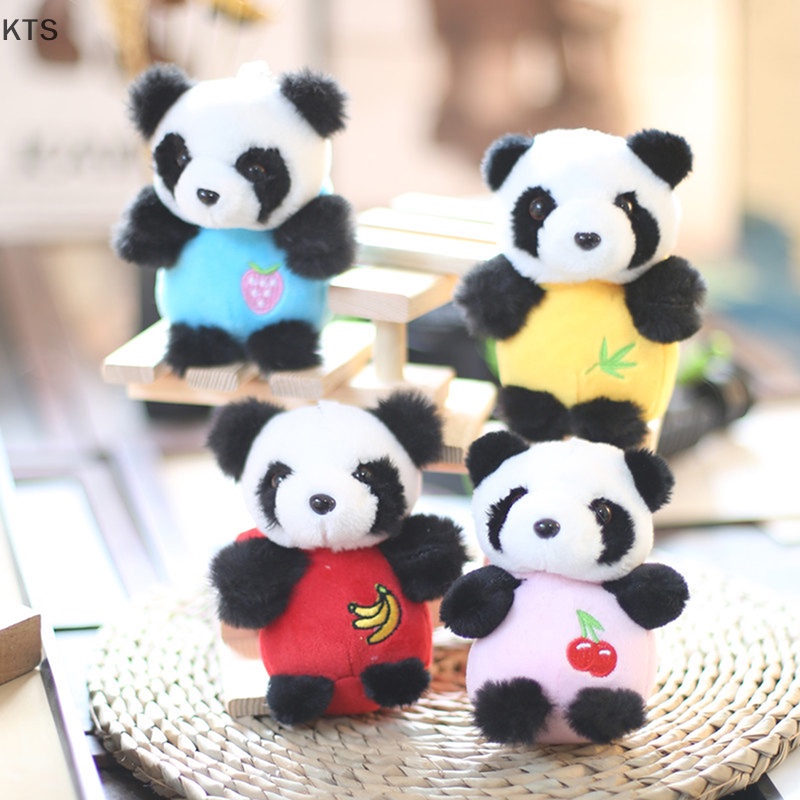 1 Móc Khóa Gấu Trúc Nhồi Bông Dễ Thương 12cm