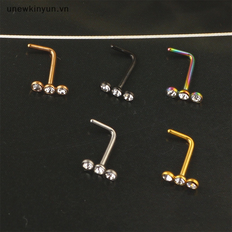 Khuyên Mũi Bằng Thép Phẫu Thuật Hình Chữ L 316L