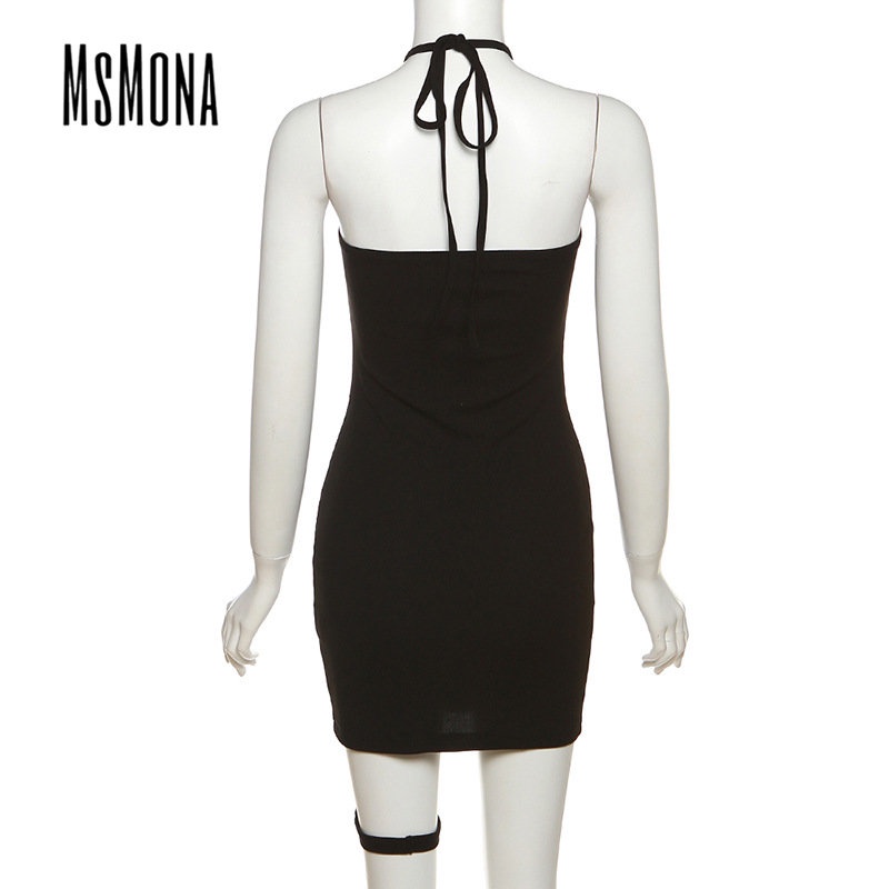 Đầm Mini Không Tay Hở Vai Màu Trơn Thời Trang 2023 Cho Nữ