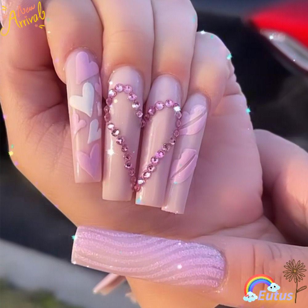 Bộ Móng Tay Giả Đầu Vuông DIY