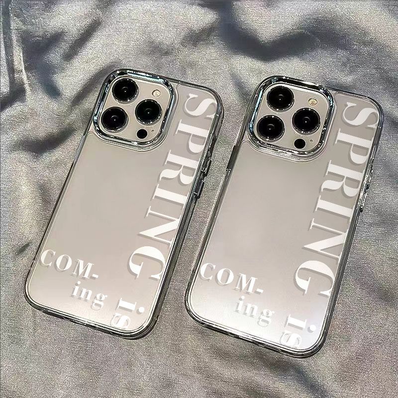 ✅Ốp Điện Thoại Mềm Chống Sốc Màu Trắng In Chữ Cho Iphone 8max14pro 11 7 13iPhone12 76UE