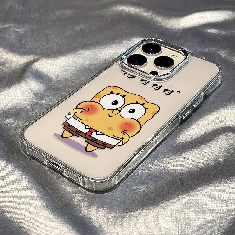 ✅Ốp Điện Thoại Dẻo Họa Tiết Hoạt Hình SpongeBob Dễ Thương Chống Sốc Cho iPhone1211 plus14pro YVOQ 713