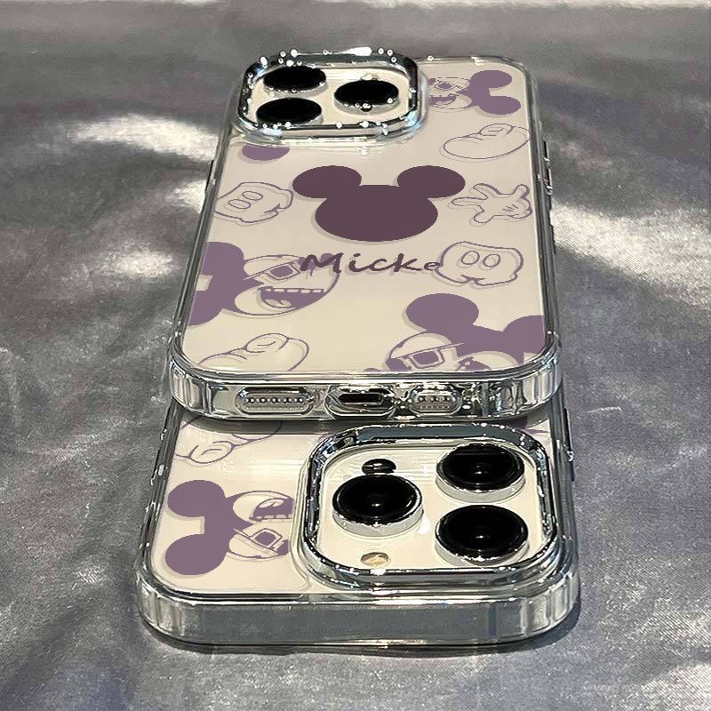✅Ốp Điện Thoại Dẻo Họa Tiết Hoạt Hình Mickey Dễ Thương Chống Sốc Cho iPhone127 / 14pro D5EP max 81113In