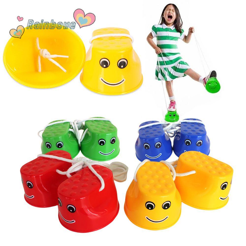 1 Cặp Đồ Chơi Cân Bằng Hình Mặt Cười Màu Cầu Vồng Cho Bé