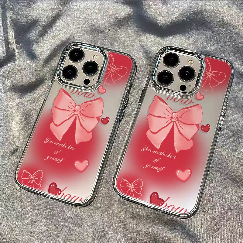 ✅Ốp Điện Thoại Mềm Chống Sốc Đính Nơ Phong Cách Hàn Quốc Cho Iphone 14pro 13 1211 8max 7 VOL7