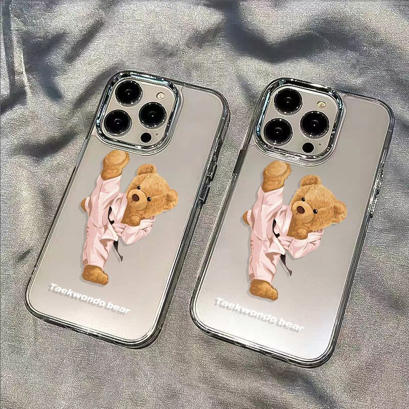 ✅Ốp Điện Thoại Mềm Chống Sốc Hình Gấu Cho Iphone 7 14pro11 max13xs plus / Apple 8 Iphone12 5XXW