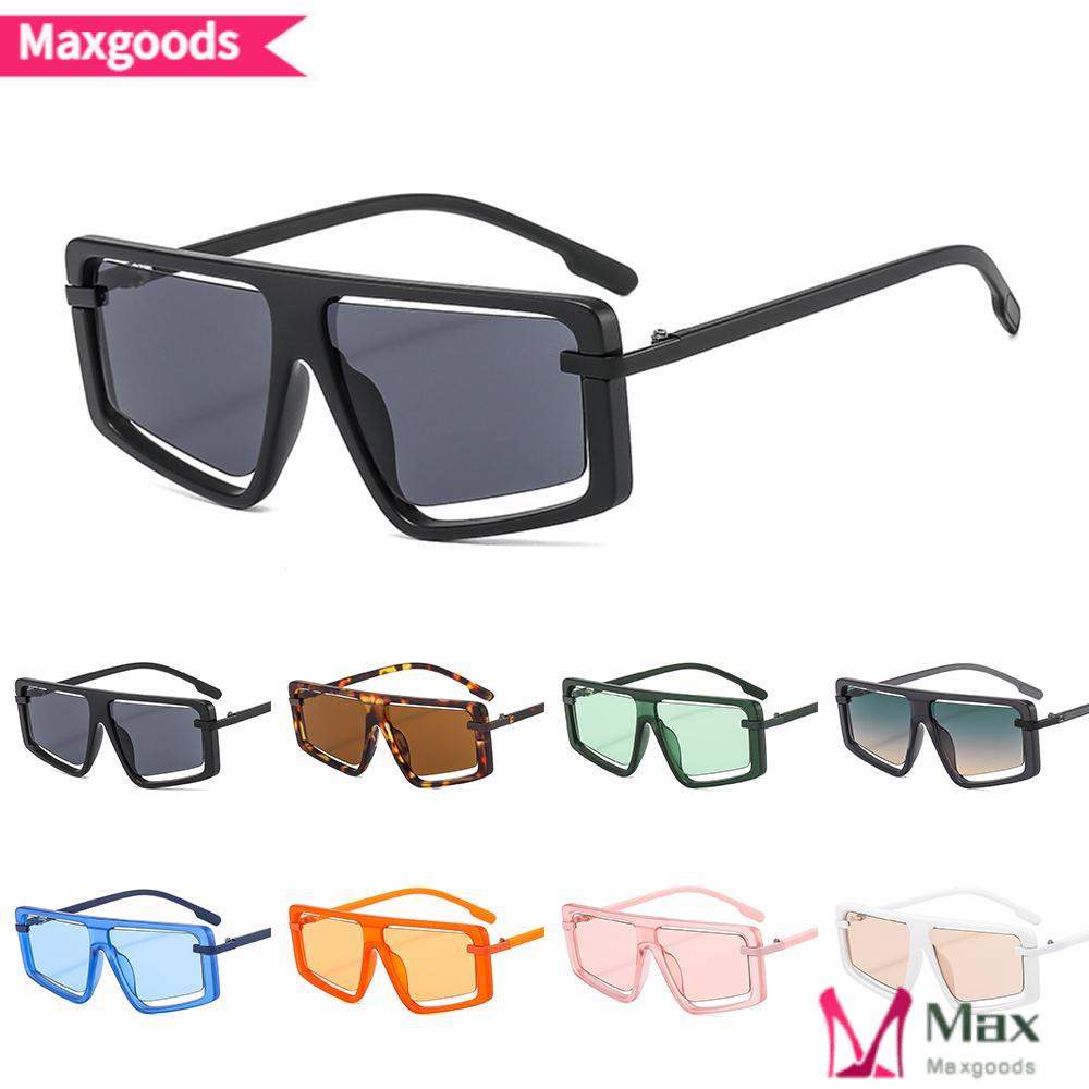 Kính Mát Gọng Vuông Lớn Cổ Điển Chống Tia UV Cho Nữ