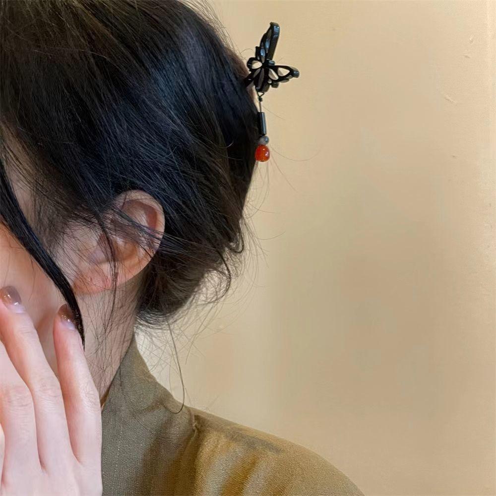 MXGOODS Trâm Cài Tóc Hình Tròn Bằng Nhựa Resin Phong Cách Trung Hoa Cổ Điển