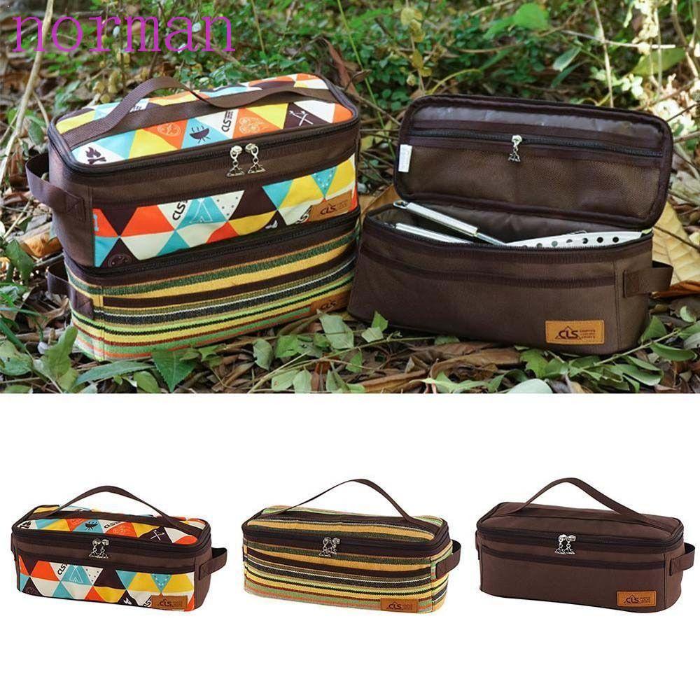 Bộ Dụng Cụ Ăn Uống Phong Cách NORMAN Độc Đáo ​Túi Đựng Dụng Cụ Nấu Ăn Cắm Trại Tiện Lợi