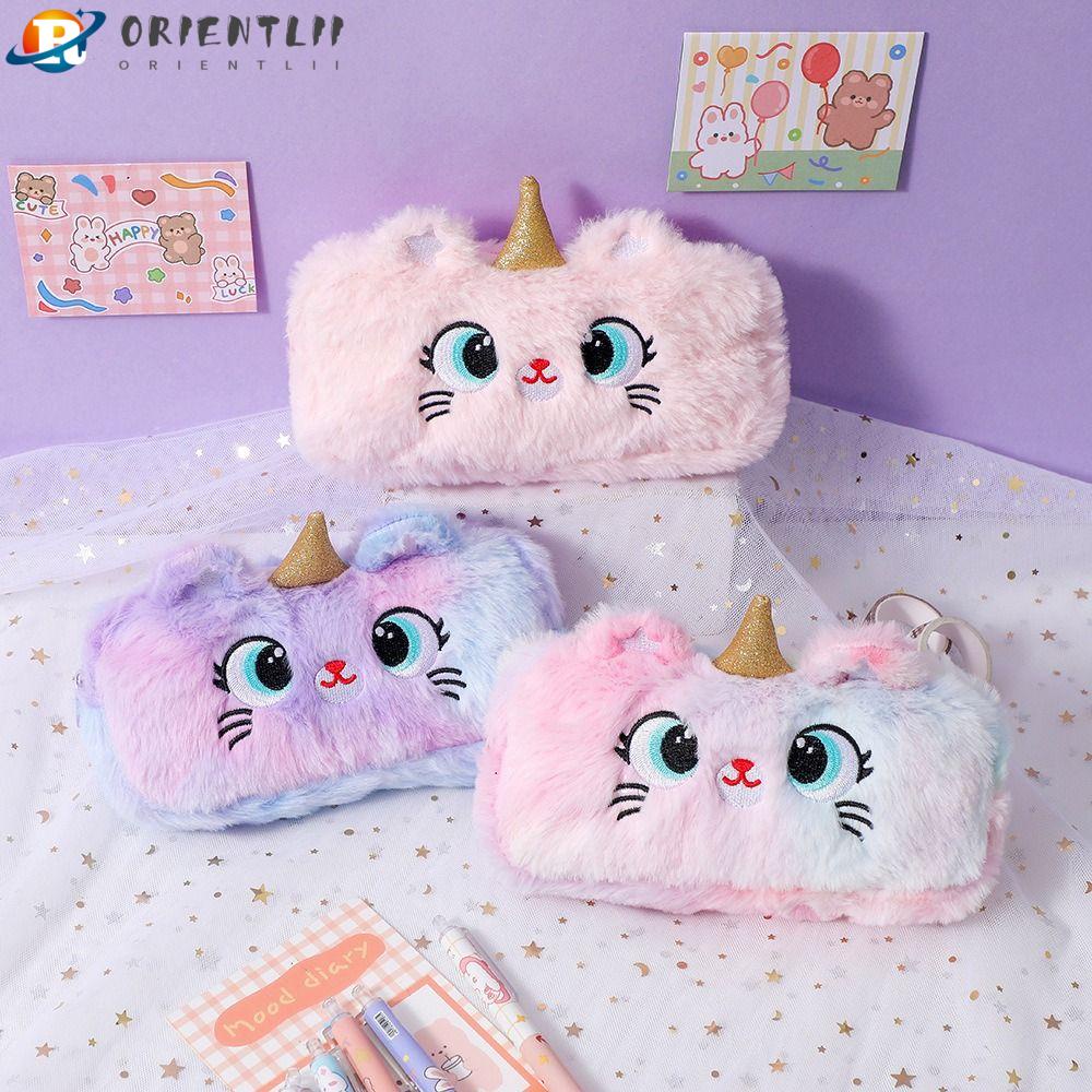 Túi Đựng Bút Hình Đôi Mắt Nhồi Bông Dễ Thương