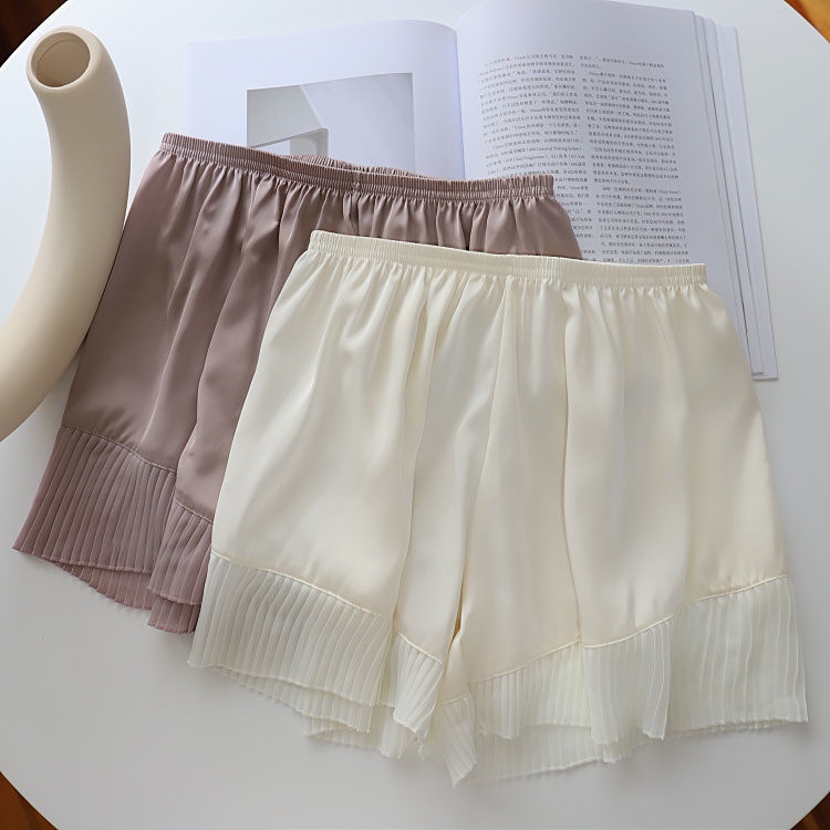 [LININ] Quần Short Legging An Toàn Bằng Lụa Lạnh Mỏng Dáng Rộng Chống Chói Mắt Dành Cho Bạn Nữ