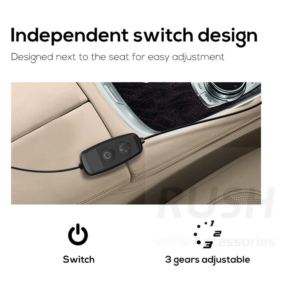 Di Động Gối Tựa Đầu Ô Tô Quạt Làm Mát Phía Trước Ghế Sau Quạt Thoáng Mát Phụ Kiện Xe Hơi USB 3 Tốc Độ Không Khí Mạnh Mẽ