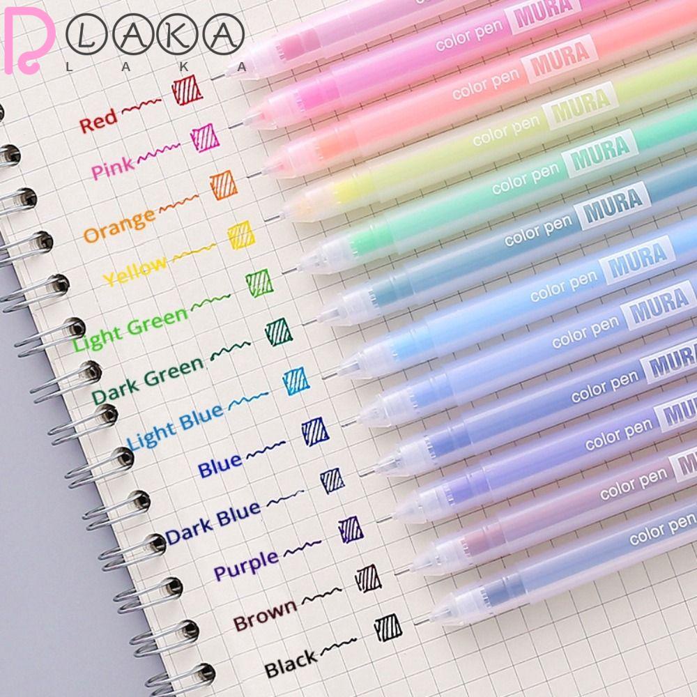 Set 12 Bút Mực Gel Kiểu Dáng Xinh Xắn Tiện Dụng Chất Lượng Cao