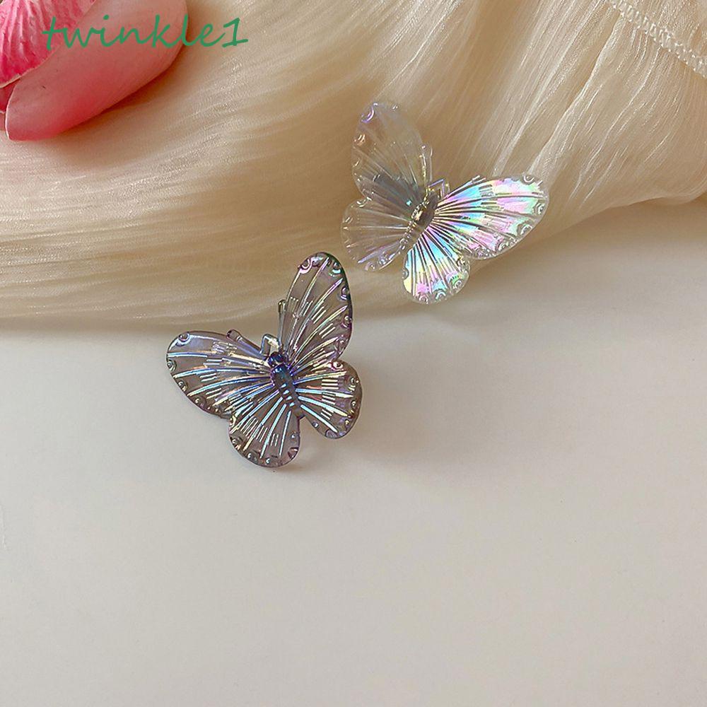 Kẹp Tóc Hình Bướm Trong Suốt Lấp Lánh Cho Nữ