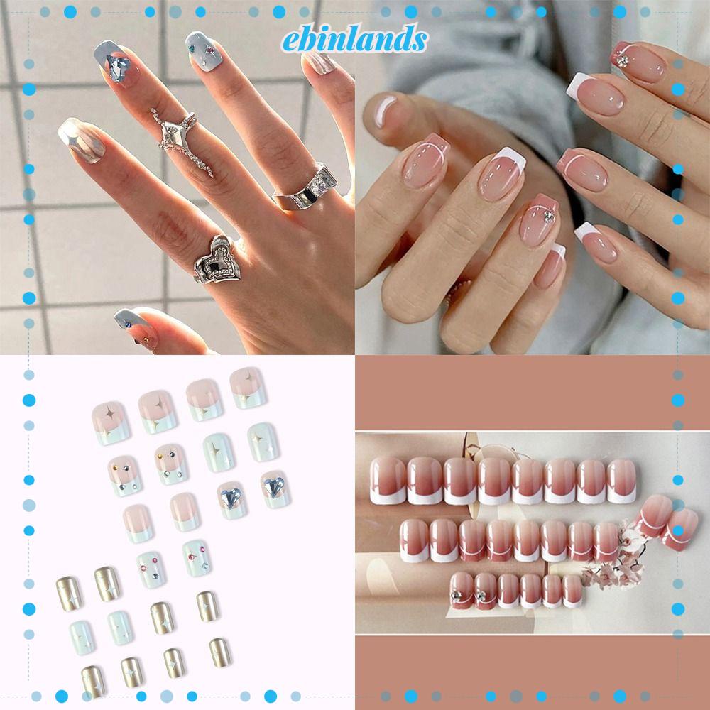 Móng Tay Giả Che Phủ Toàn Diện Phong Cách Pháp