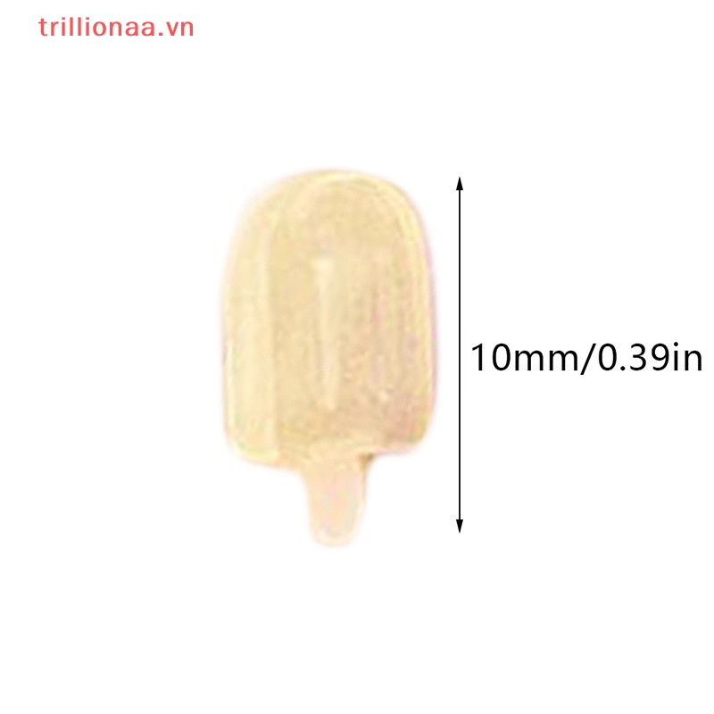 Set 5 Phụ Kiện Trang Trí Ốp Điện Thoại Hình Que Kem Dạ Quang DIY