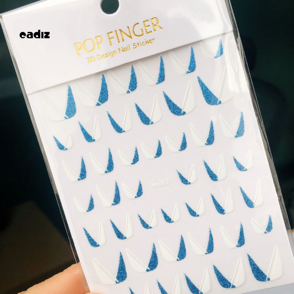 Miếng Dán Trang Trí Móng Tay Tự Dính Lấp Lánh Phong Cách Pháp Cho Nữ