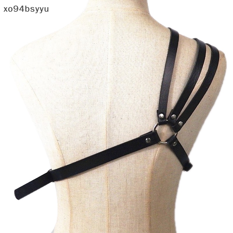 Đai Ngực Giả Da Xo94Bsyu Có Đinh Tán Điều Chỉnh Được Thời Trang Cho Nam