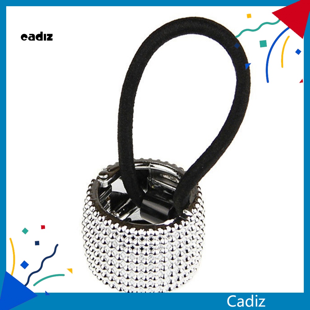 Dây Cột Tóc Co Giãn Đính Đinh Tán Thời Trang Cho Nữ