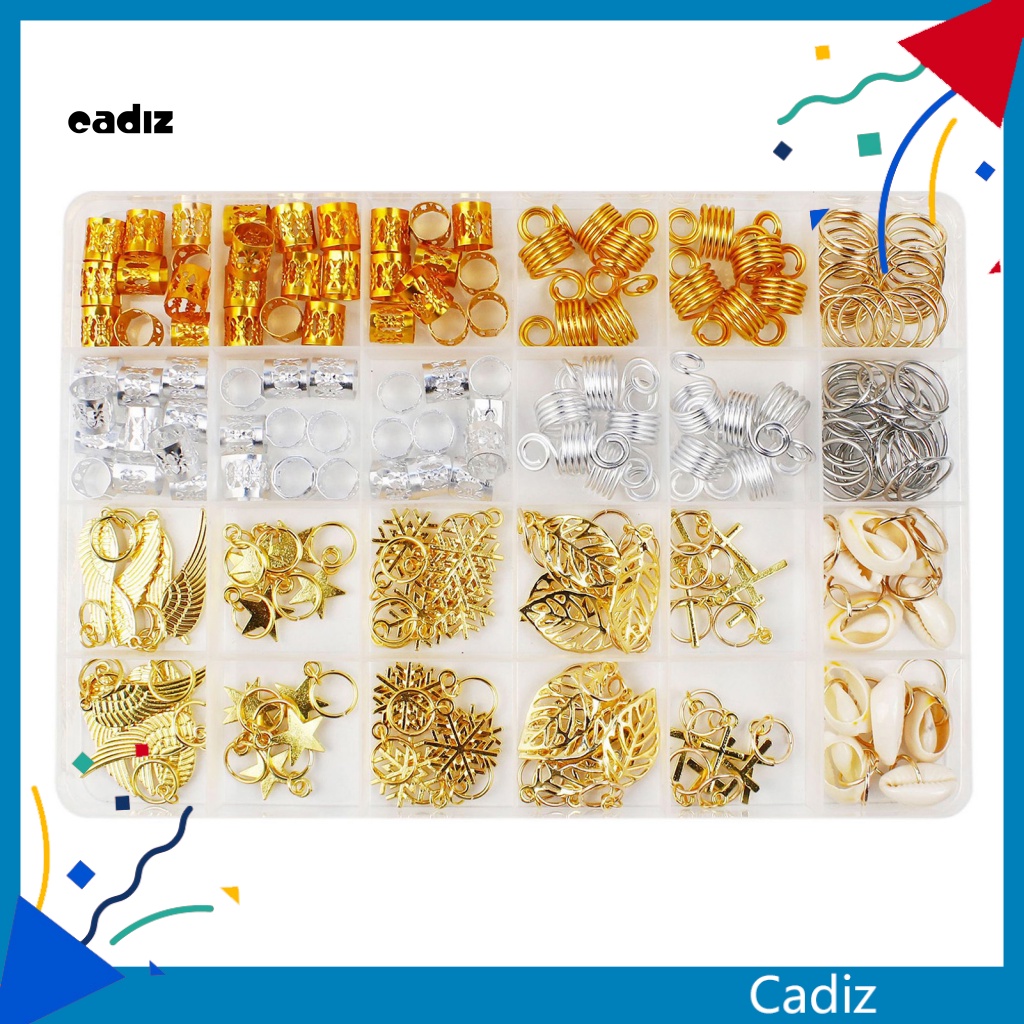 Hộp 220 Hạt Bện Tóc Nhiều Kiểu Độc Đáo Dùng Trang Trí Tiệc