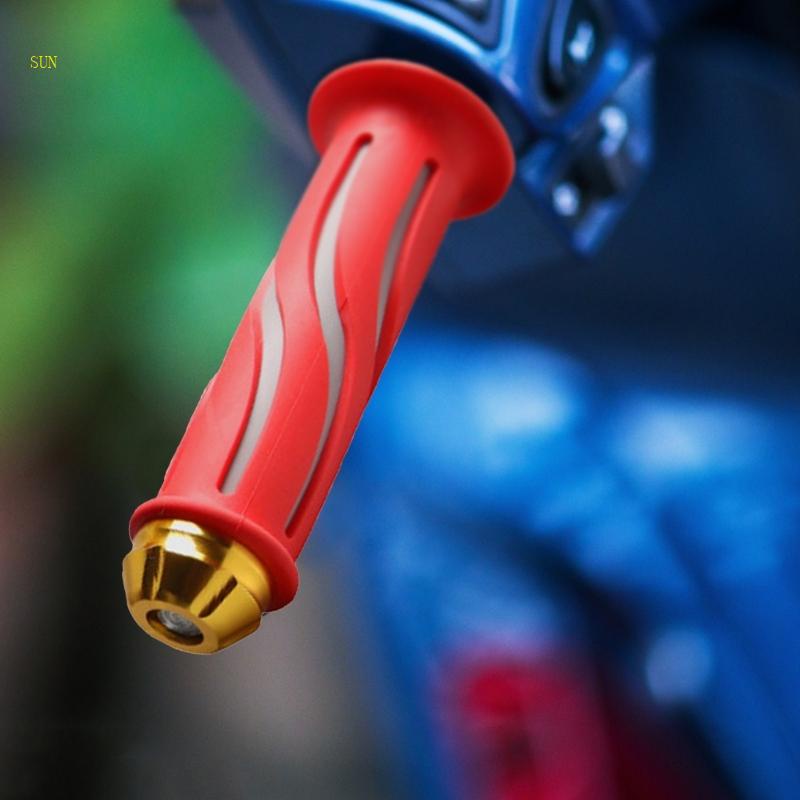 1 Cặp Tay Nắm Cao Su Chống Trượt Có Khóa Thông Dụng Cho Xe Đua