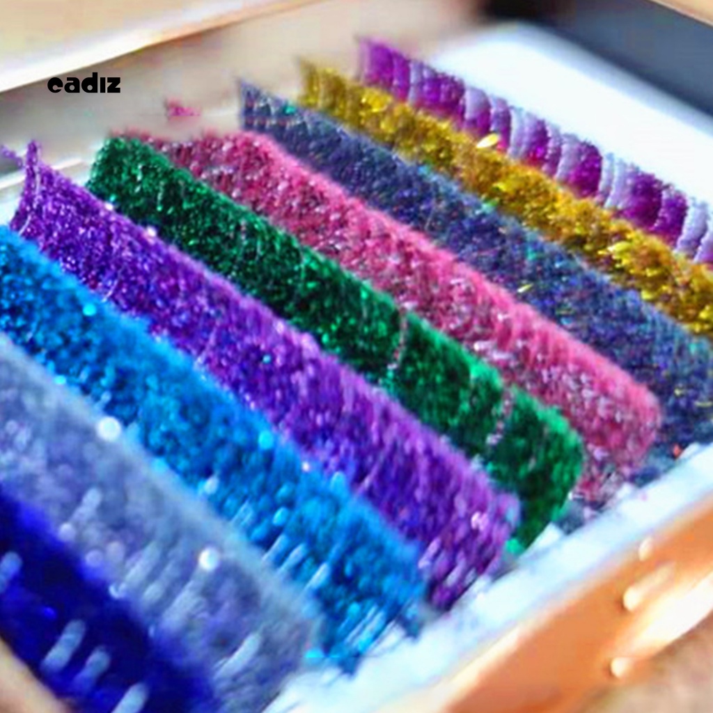 1 Bộ Lông Mi Giả Hiệu Ứng 3D Tự Nhiên Nhiều Màu Sắc Lấp Lánh