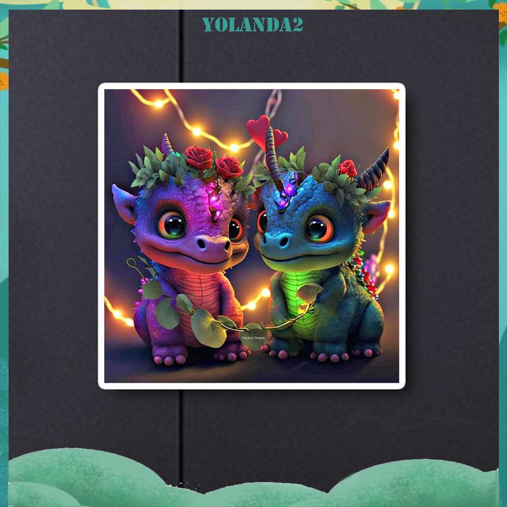 Tranh Đính Đá Kim Cương Toàn Bộ 5D DIY Hình Vẽ Khủng Long