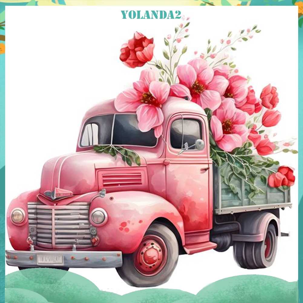 Bộ Tranh Đính Đá 5D Họa Tiết Xe Hơi Độc Đáo DIY Dùng Trang Trí Nhà Cửa