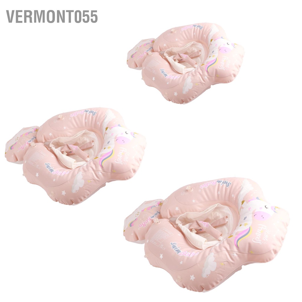 Vermont055 Trẻ em bơi vòng tròn Pink Little Horse Phao che nắng bơm hơi cho bé