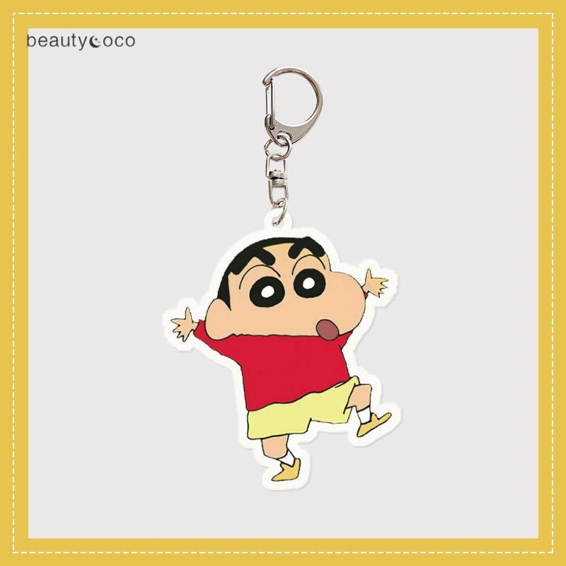 Beautycoco🍊Móc Khóa Nhỏ Bằng Acrylic Hình Hoạt Hình Shinnosuke Cá Tính