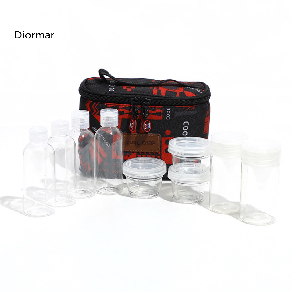 Set 9 Hộp Đựng Gia Vị Trong Suốt Có Khóa Kéo Tiện Dụng