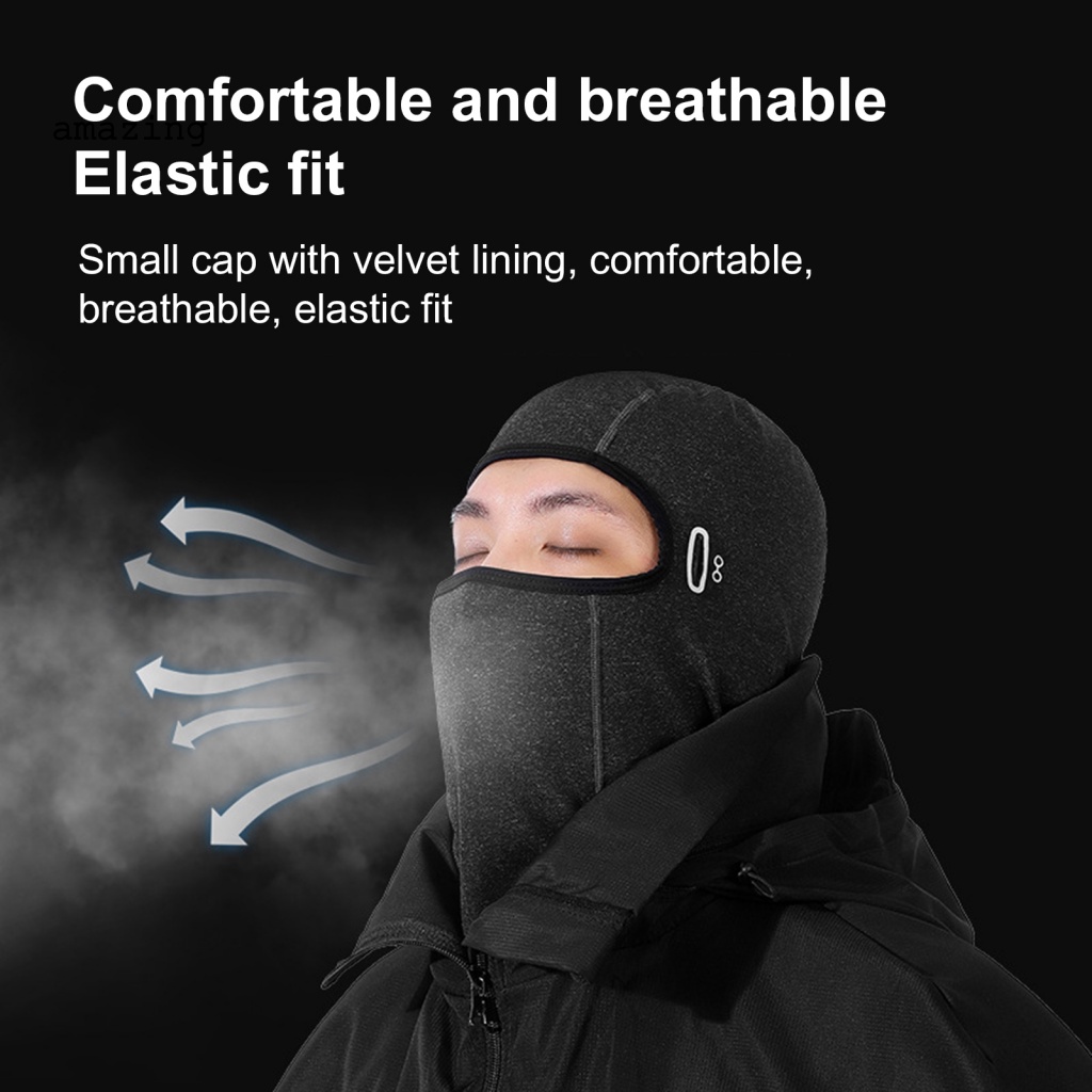 Mũ Đi Xe Đạp / Trượt Tuyết Hai Lớp Chống Gió / Bụi Xơ Vải Cho Nam