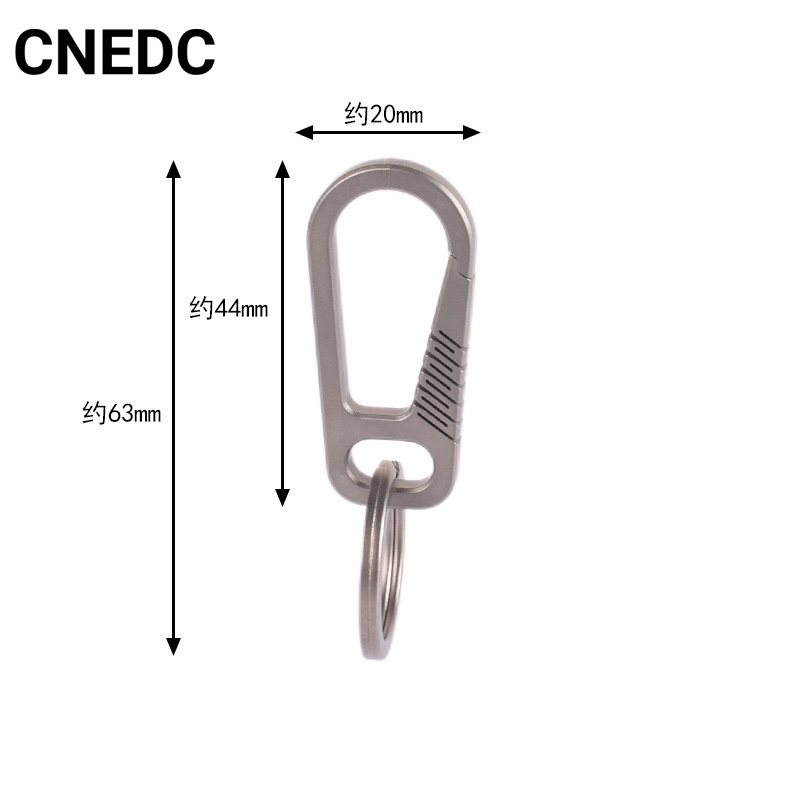 Móc Treo Chìa Khóa Mini Bằng Hợp Kim Titan Co Giãn Siêu Bền Tiện Dụng Cho Nam