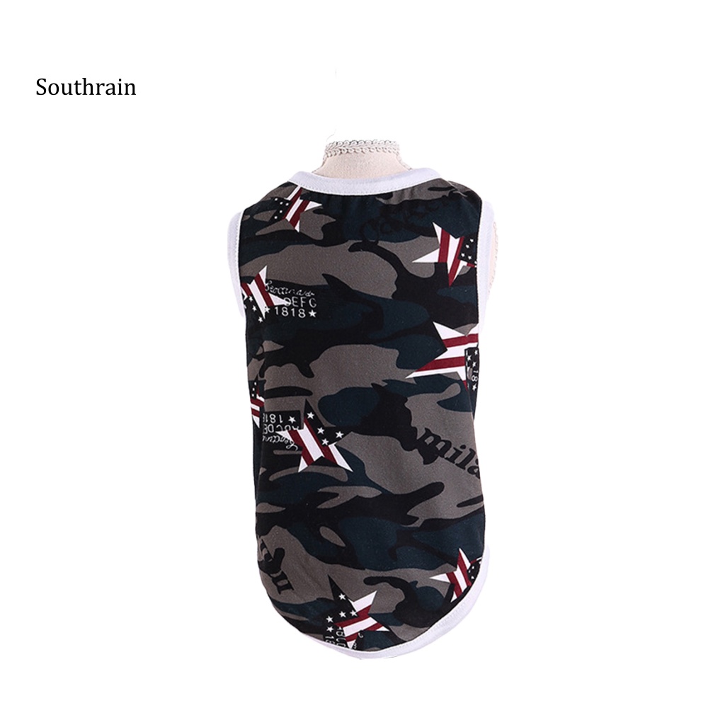 Áo Vest Họa Tiết Rằn Ri Bằng Polyester Thoáng Khí Dành Cho Cún Cưng