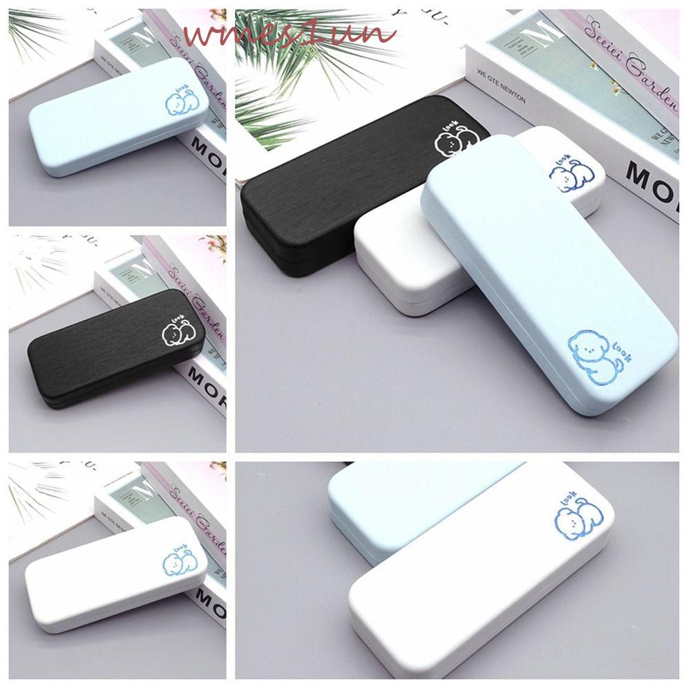 Hộp Đựng Mắt Kính Bằng Kim Loại WMES15H In Họa Tiết Chú Chó Ngọt Ngào Cho Nữ Giá Đỡ