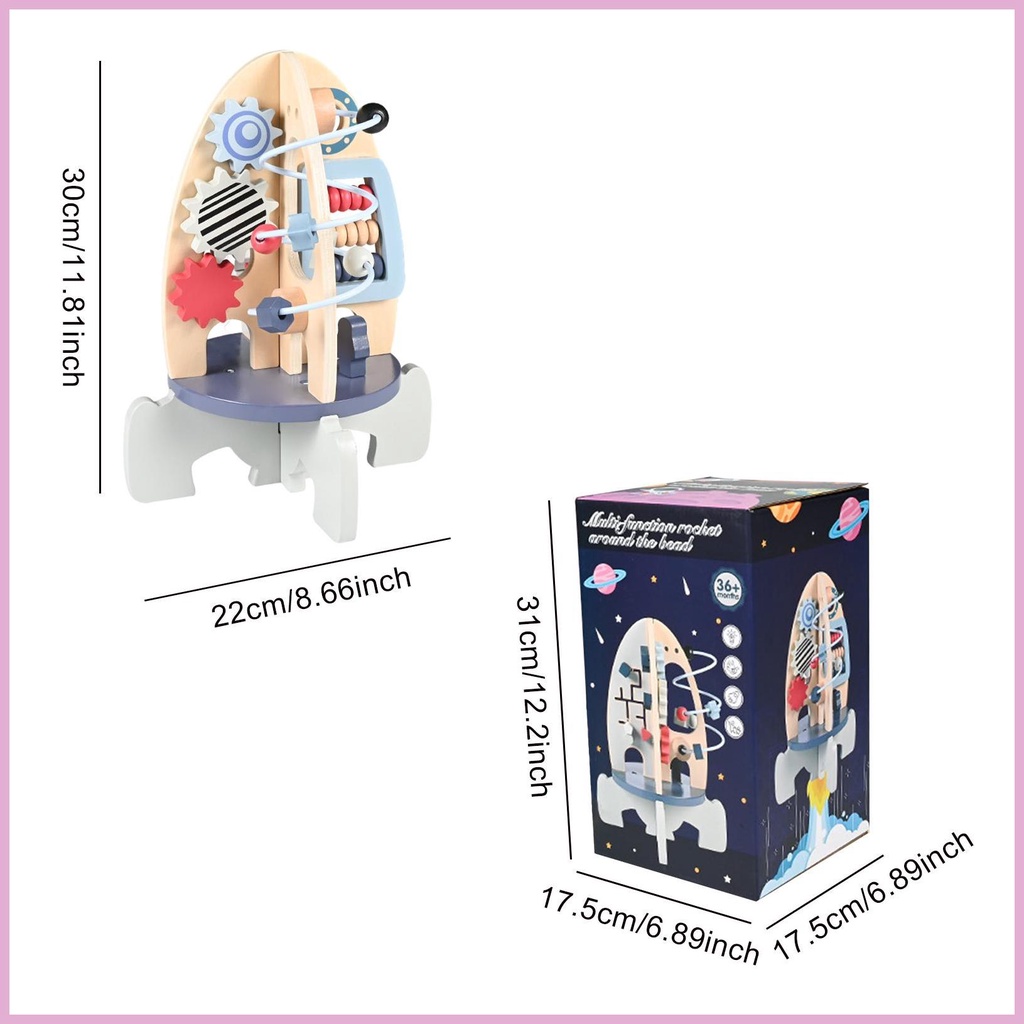 Đồ Chơi Khối Lập Phương Tên Lửa Hoạt Động Vui Nhộn Dành Cho Bé Trai Và Bé Gái