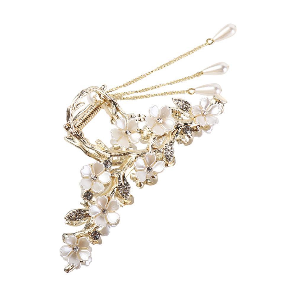 26EDIE Kẹp Tóc Càng Cua Đính Hoa Nhỏ Thiết Kế Sáng Tạo Ngọt Ngào