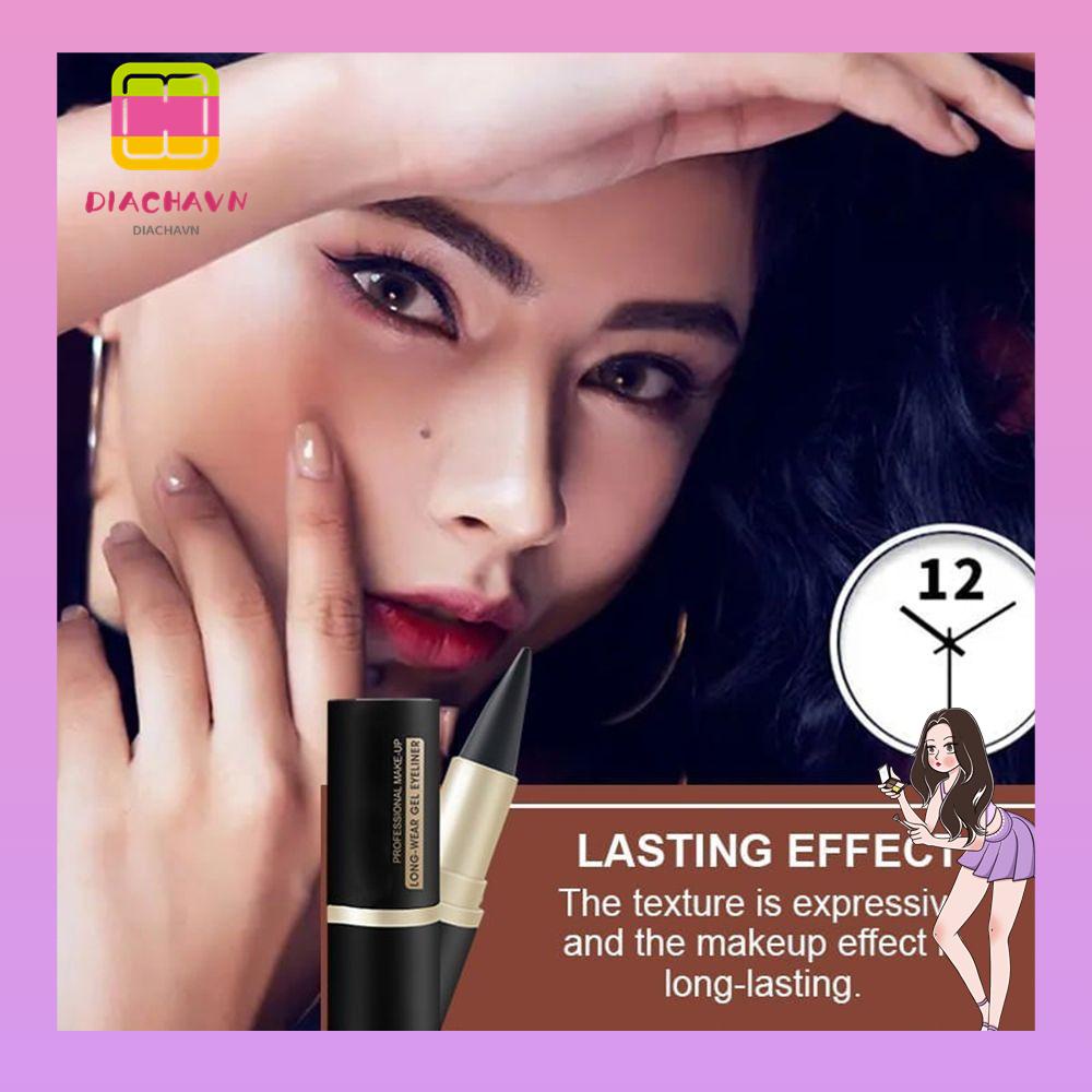 Bút Kẻ Mắt Màu Trơn Siêu Lâu Trôi Chống Nước Mau Khô