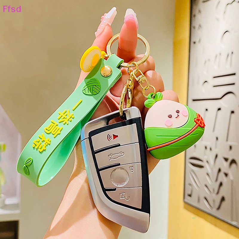 {Ffsd} Móc Khóa Hình Rồng Thuyền Hoạt Hình Sáng Tạo Zongzi Tinh Tế Dễ Thương Làm Quà Tặng Kỳ Nghỉ Và Túi Xách