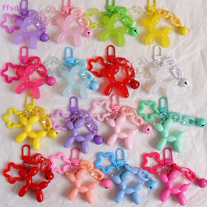 {Ffsd} 1 Móc Khóa Hình Chú Chó Hoạt Hình Màu Kẹo Dễ Thương Dành Cho Bạn Nữ * Bán Chạy