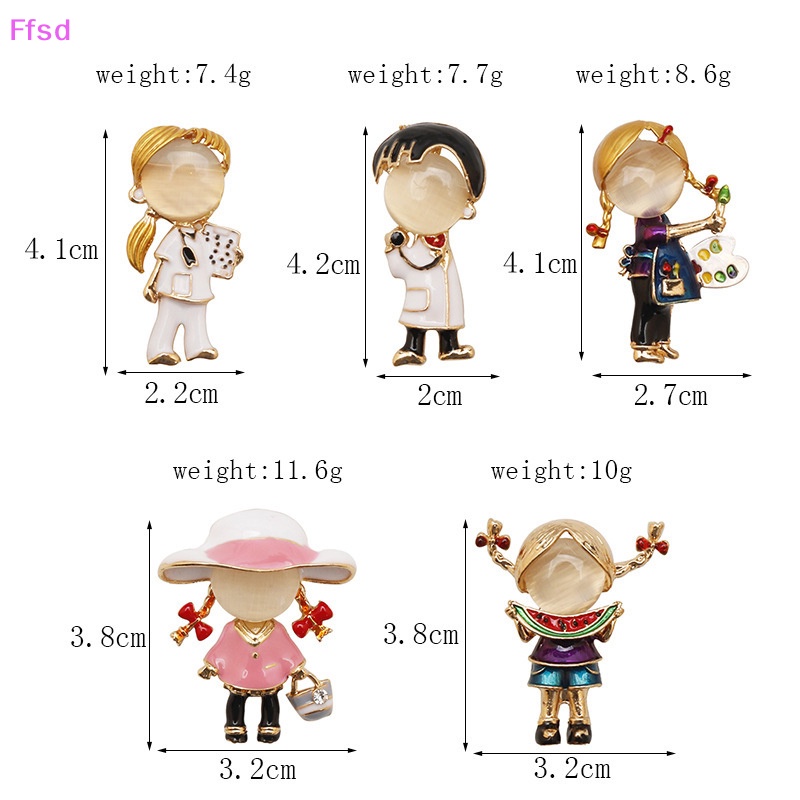 {Ffsd} Trâm Cài Áo Khoác / Balo / Phụ Kiện Y Tá / Bác Sĩ Hoạt Hình Dễ Thương