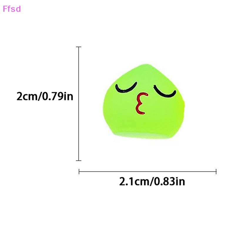 {Ffsd} Bộ 5 Tượng Resin Nhỏ Hình Giọt Nước Màu Dạ Quang Trang Trí Bảng Điều Khiển Xe Hơi / Nhà Cửa / Sân Vườn Dễ Thương