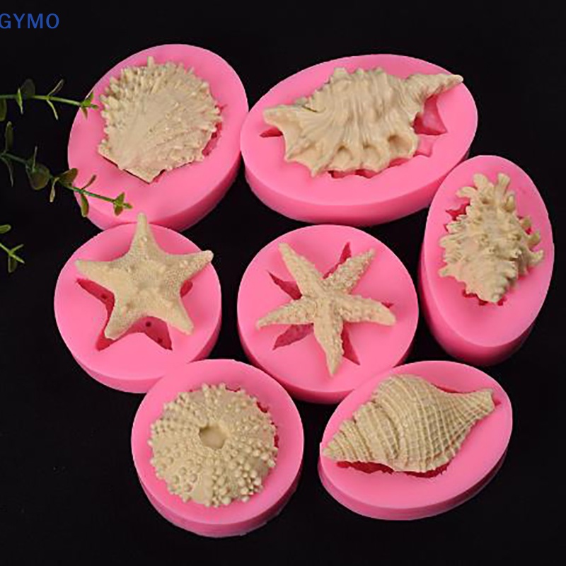 Khuôn Silicone Tạo Hình Làm Bánh Kẹo Hình Vỏ Sò DIY