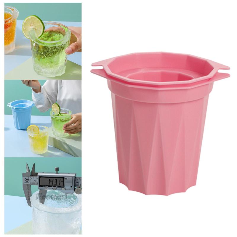 Khay Làm Đá Viên Bằng Silicone Hình Trụ Fenteer1 [Fenteer1] Tiện Lợi Cho Dã Ngoại