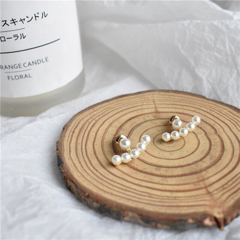 Khuyên Tai Đính Ngọc Trai Nhân Tạo Thời Trang Cho Nữ