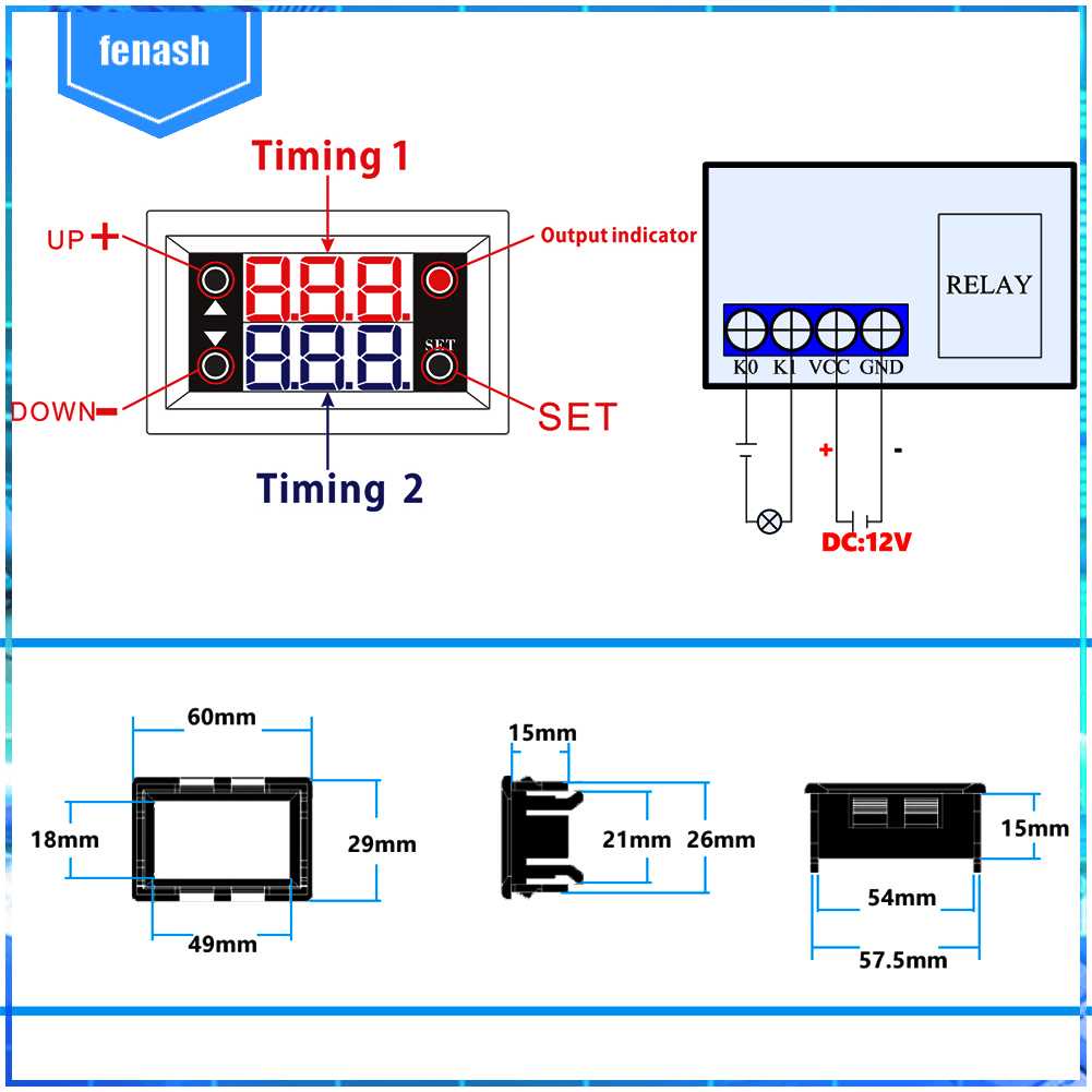 #Đồng Hồ Hẹn Giờ Chu Kỳ 20A 0-999 Phút Chuyên Dụng