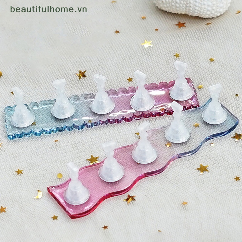 Giá Đỡ Trưng Bày Móng Tay Giả Từ Tính Bằng Acrylic Tiện Dụng